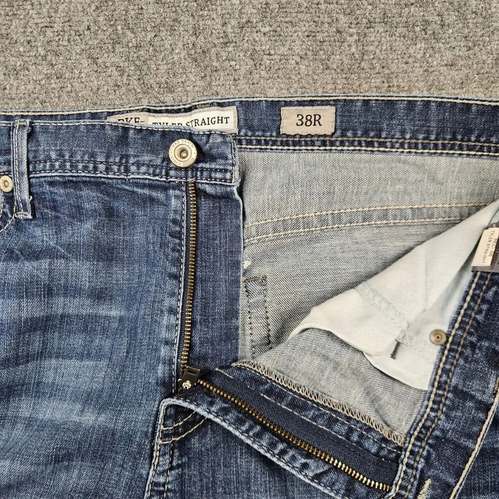 BKE Tyler Straight Leg Jeans Mens 38R Medium Wash Blue Denim BMC23001R